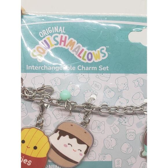 NEW Squishmallows Charm Bracelet Interchangeable 5 Charms Cute Collectible - Picture 7 of 9